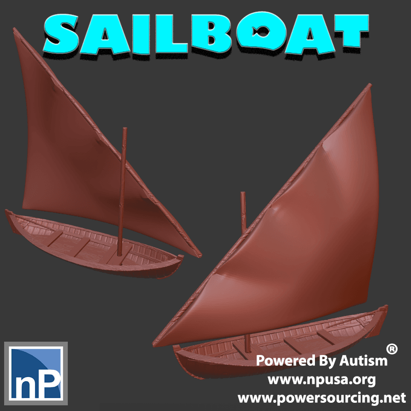 Sailboat 3d model