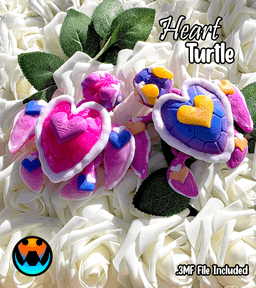 Heart Turtle, Hearturtle 3d model