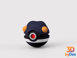 Croagunk Poke Ball 3d model