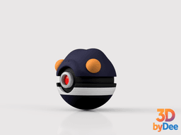 Croagunk Poke Ball 3d model