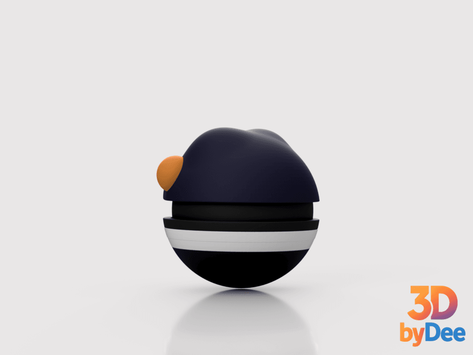 Croagunk Poke Ball 3d model