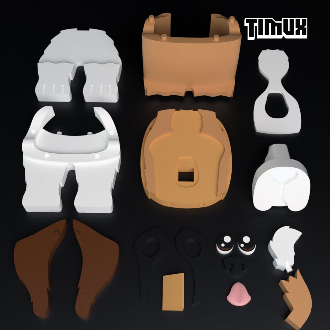 SAINT BERNARD GLASSES HOLDER 3d model
