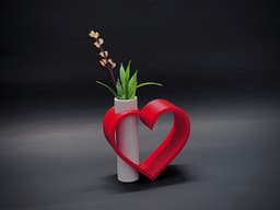 Heart Vase 3d model