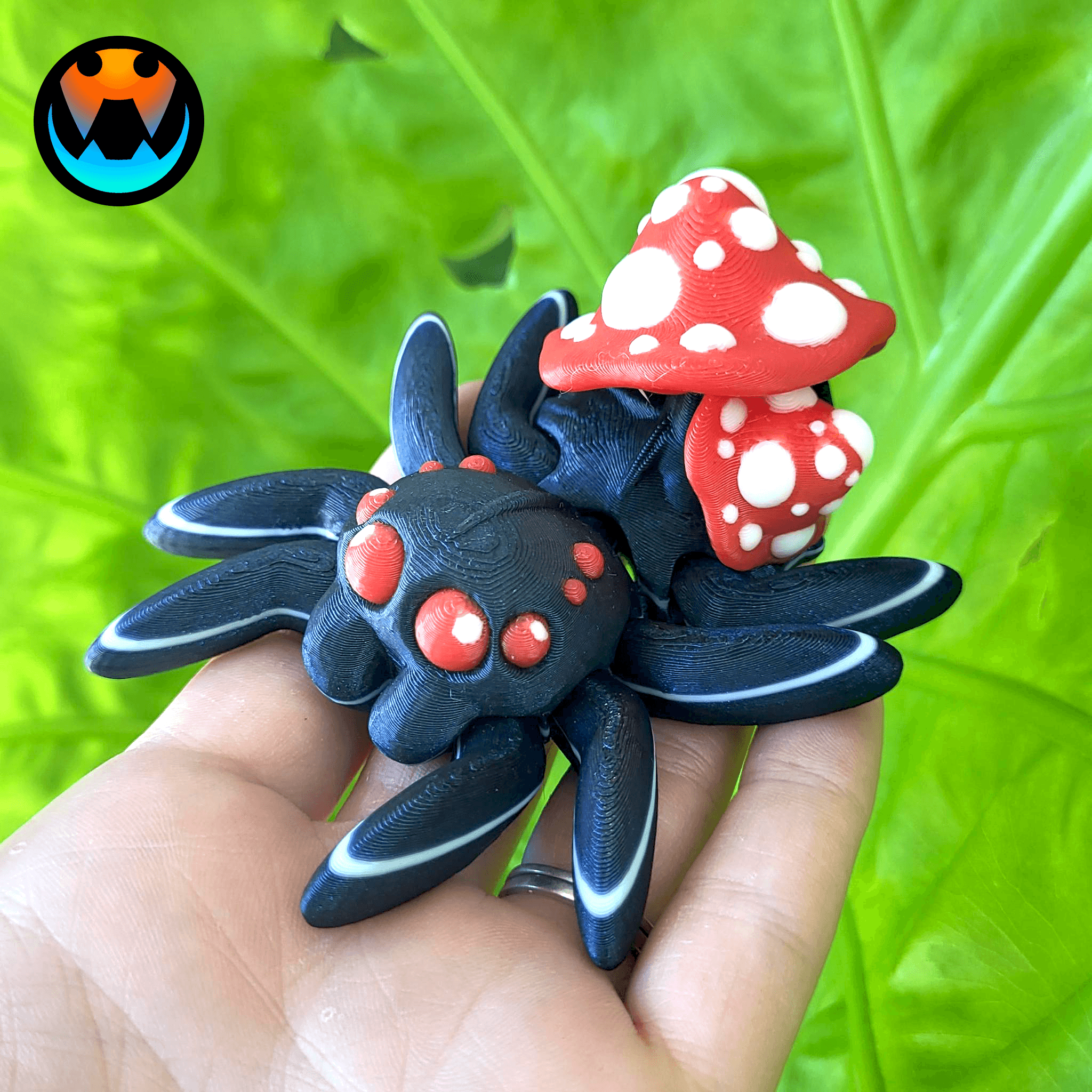 Tiny Mushroom Spider 3d model