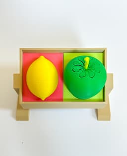 Mini Fruit Stand with Inserts for Fruit Fidgets 3d model