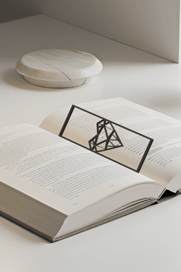 Heart Bookmark, Creativity Bookmark, Gift Idea 3d model