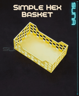 Simple Hex Basket 3d model