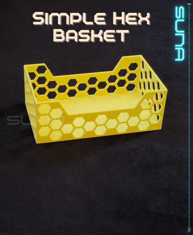 Simple Hex Basket 3d model