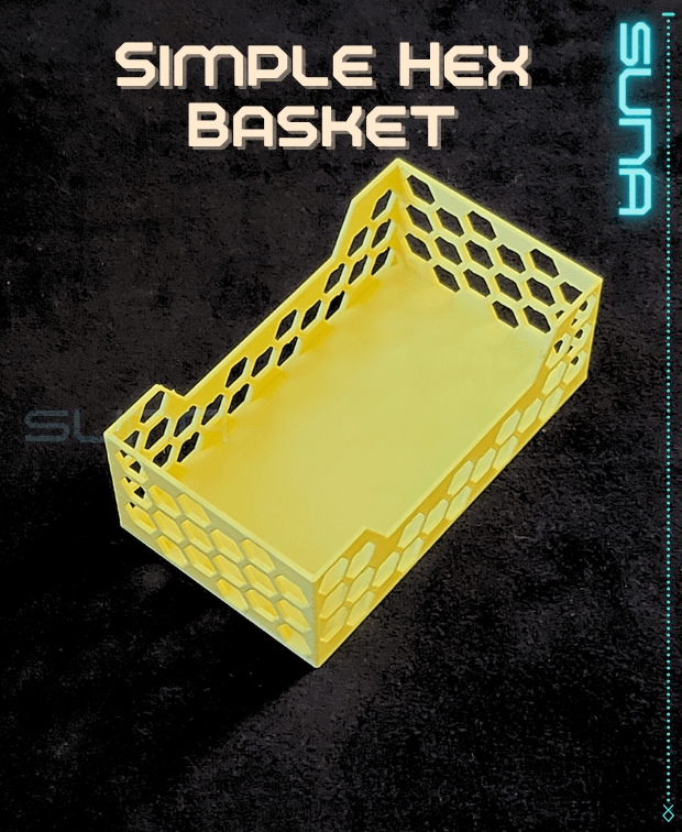 Simple Hex Basket 3d model