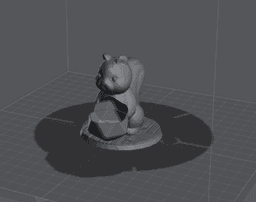 Cute Squirrel D20 Dice Guardian 3d model
