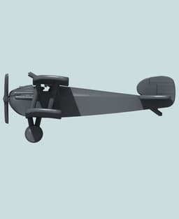 1:144 Sopwith Dolphin (One Lewis) 3d model