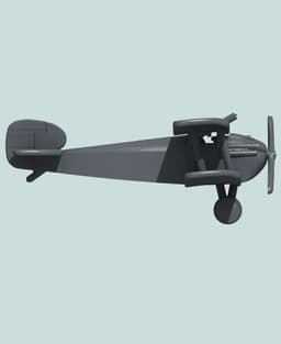 1:144 Sopwith Dolphin (One Lewis) 3d model