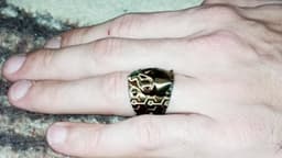 Signet ring Alien Relic & Zig Zag 3d model