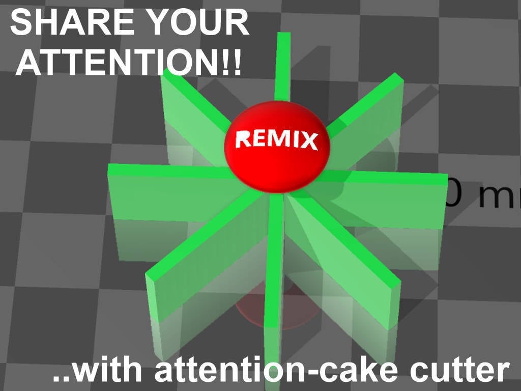 attention-cake cutter 3d model