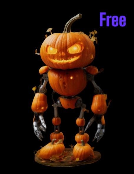 Robotic pumpkin 3d model