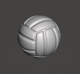 retro Volleyball 3d model