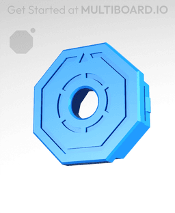 Drop-In Nut - Weight Bearing Snap - M6 3d model
