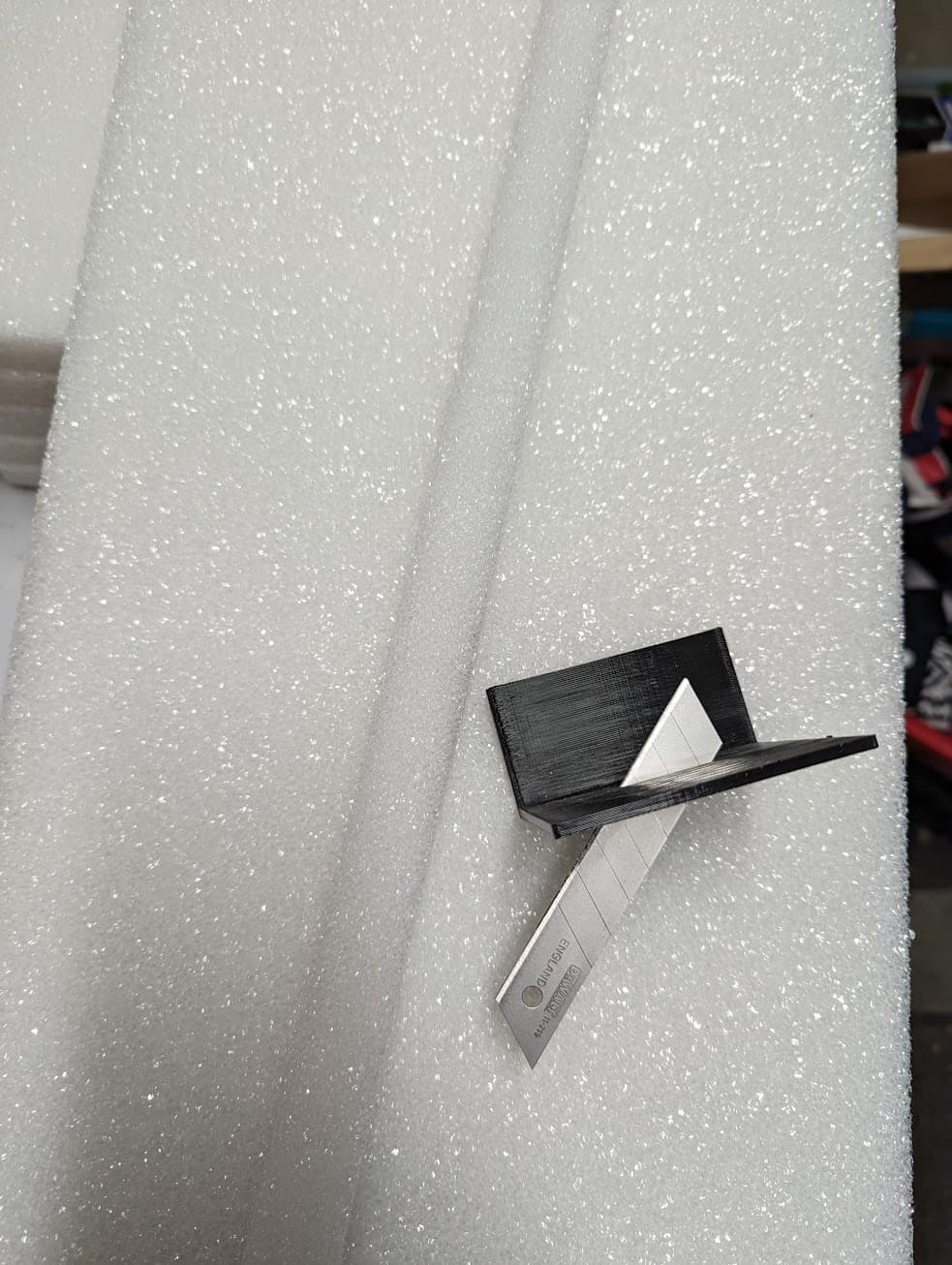 Razor Knife Blade Cutting Guide - Inch 3d model