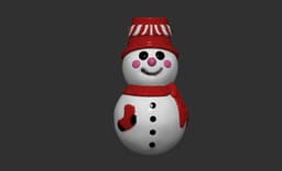 Christmas decoration set 3d model