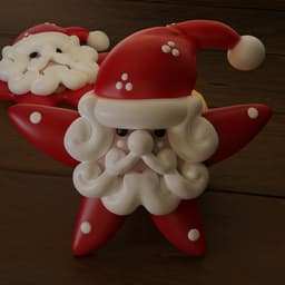 Christmas decoration set 3d model