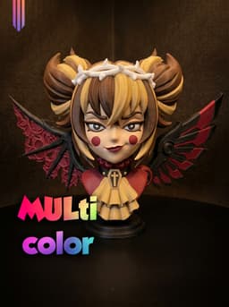 Dark Angel Bust 3MF | FanArt Multi-Color | HighDetail 3d model