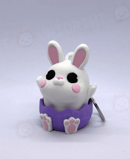 Little Bunny Easter Clicker (Multicolor) 3d model