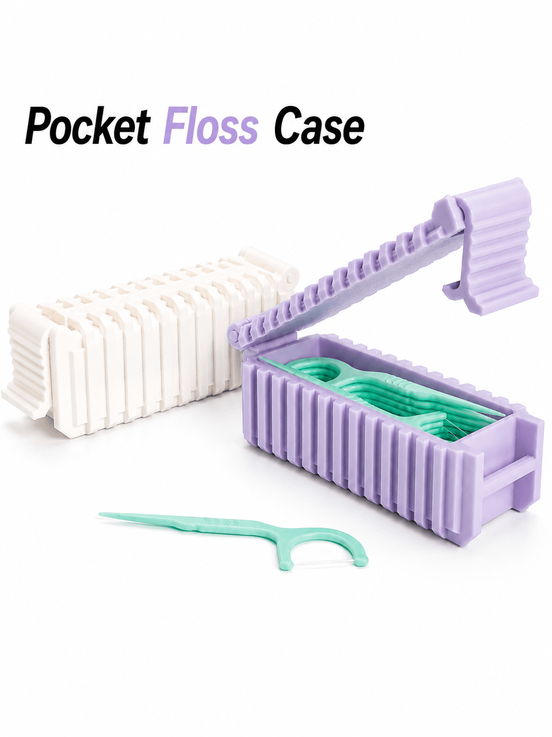Pocket Floss Case | Portable Floss Pick Holder 3d model