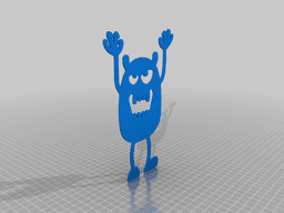 Cute monsters 3d model