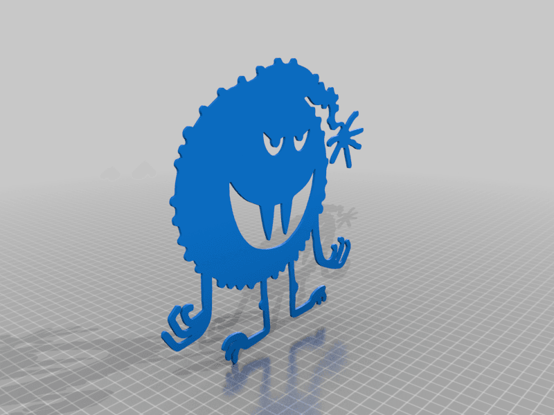 Cute monsters 3d model