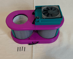 Portable Duo PC Fan HEPA Filter 3d model