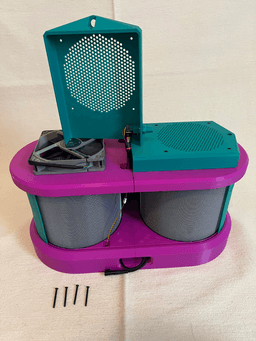 Portable Duo PC Fan HEPA Filter 3d model