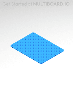 9x12 MU - Small Thread SU - MultiBoard Plate 3d model