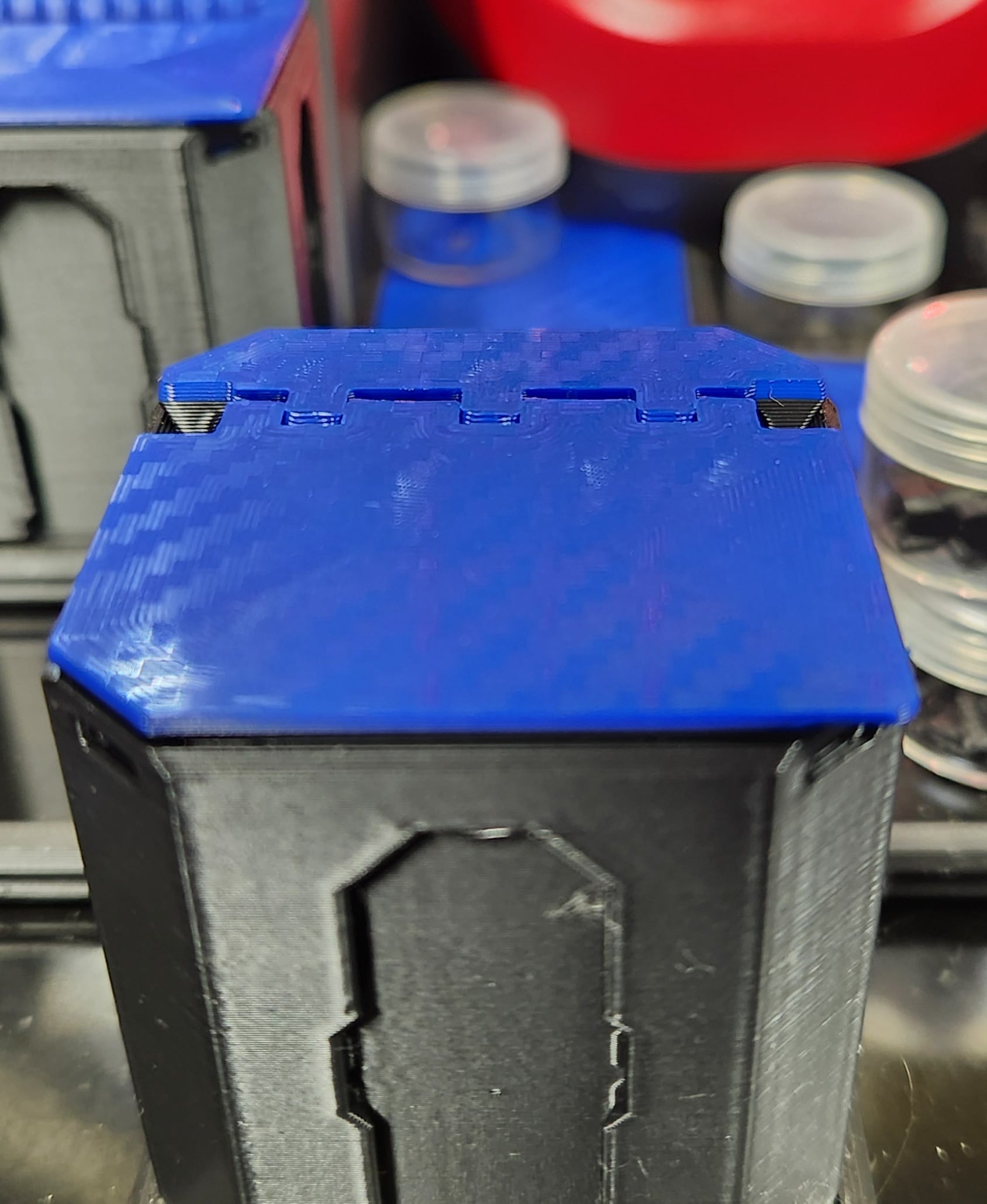 1x1 Hinged Snap Lids For Multibin.3mf 3d model