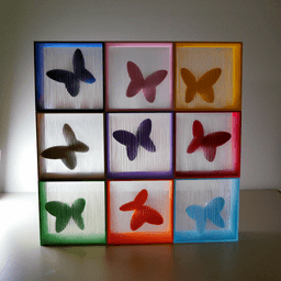 Suspended Butterfly Art (single colour files) 3d model