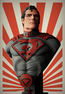 Red Son bust (Pre-Supported) 3d model