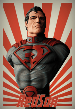 Red Son bust (Pre-Supported) 3d model