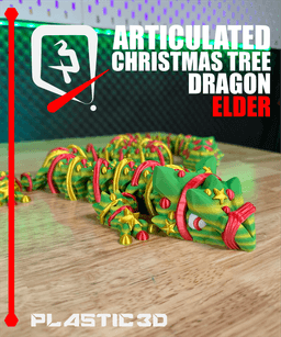 Elder Christmas Tree Articulated Dragon 3d model
