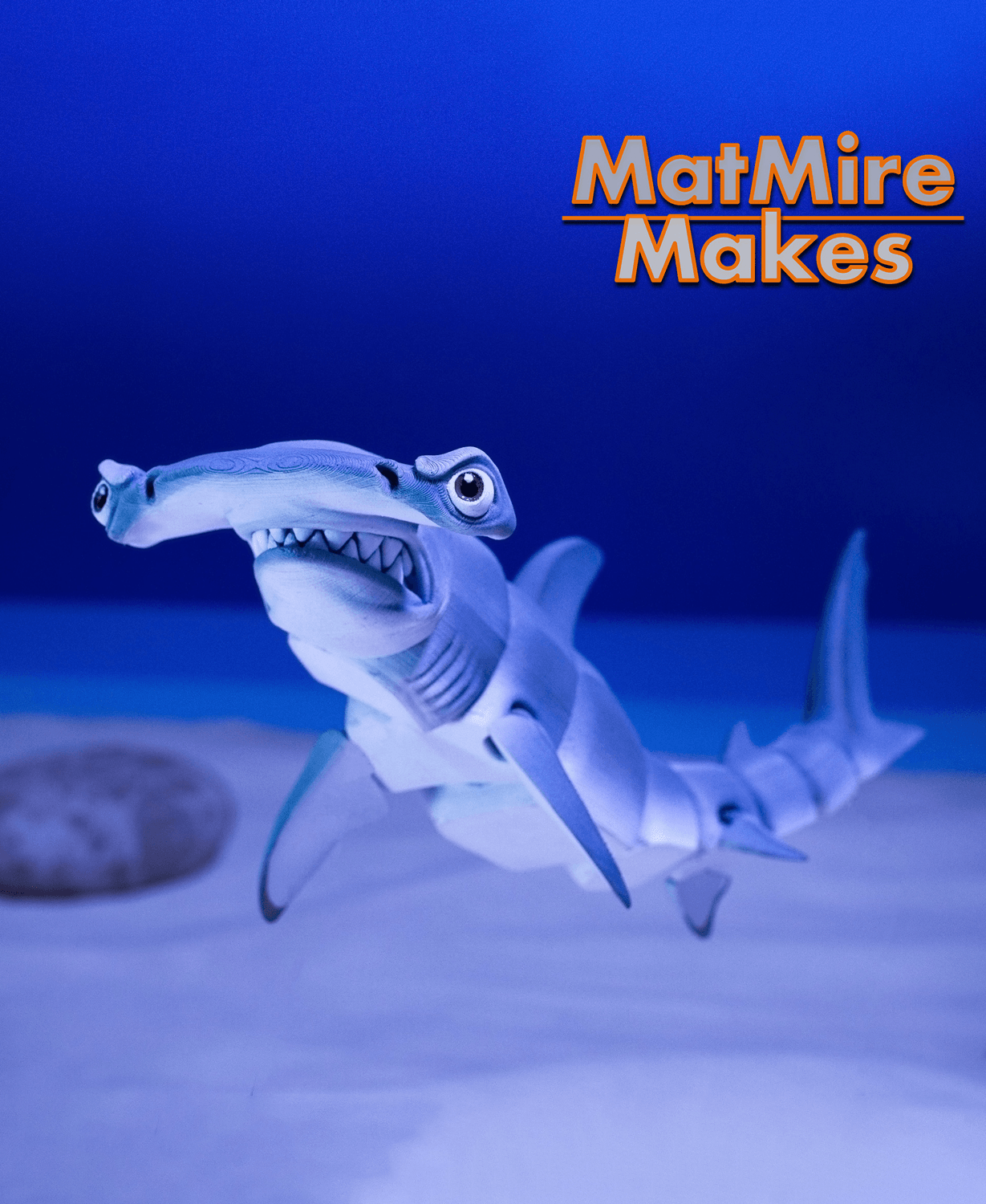 Hammerhead Shark - Articulated Figure 3d model
