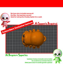 Chubby Spider 3d model