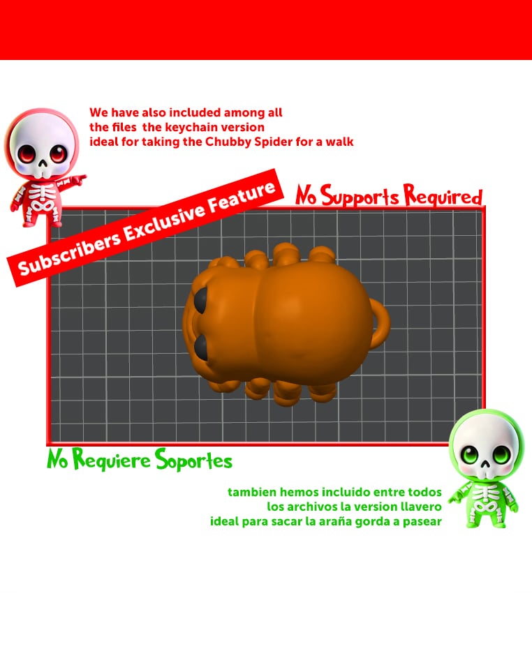 Chubby Spider 3d model
