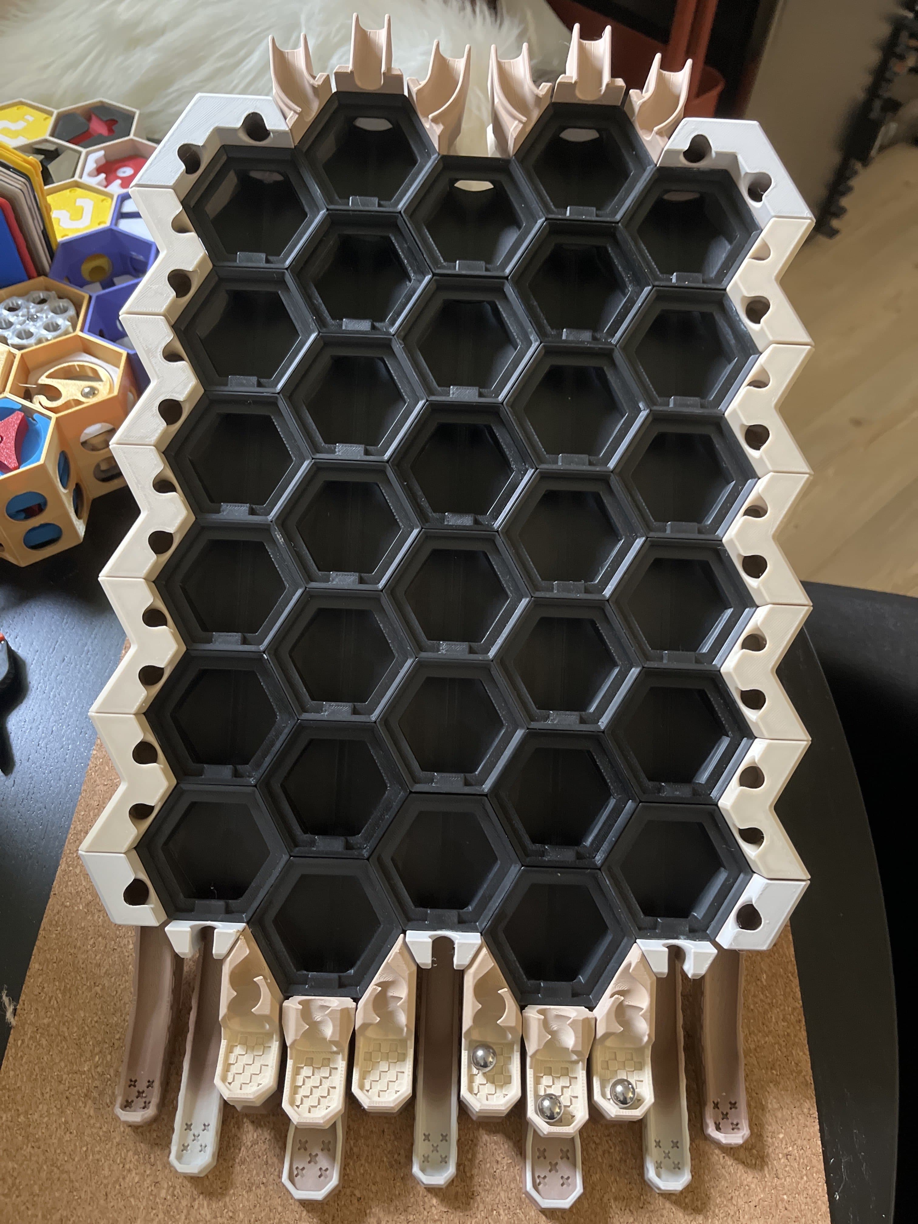 Super Fancy Gutters for Modular Hextraction board 3d model