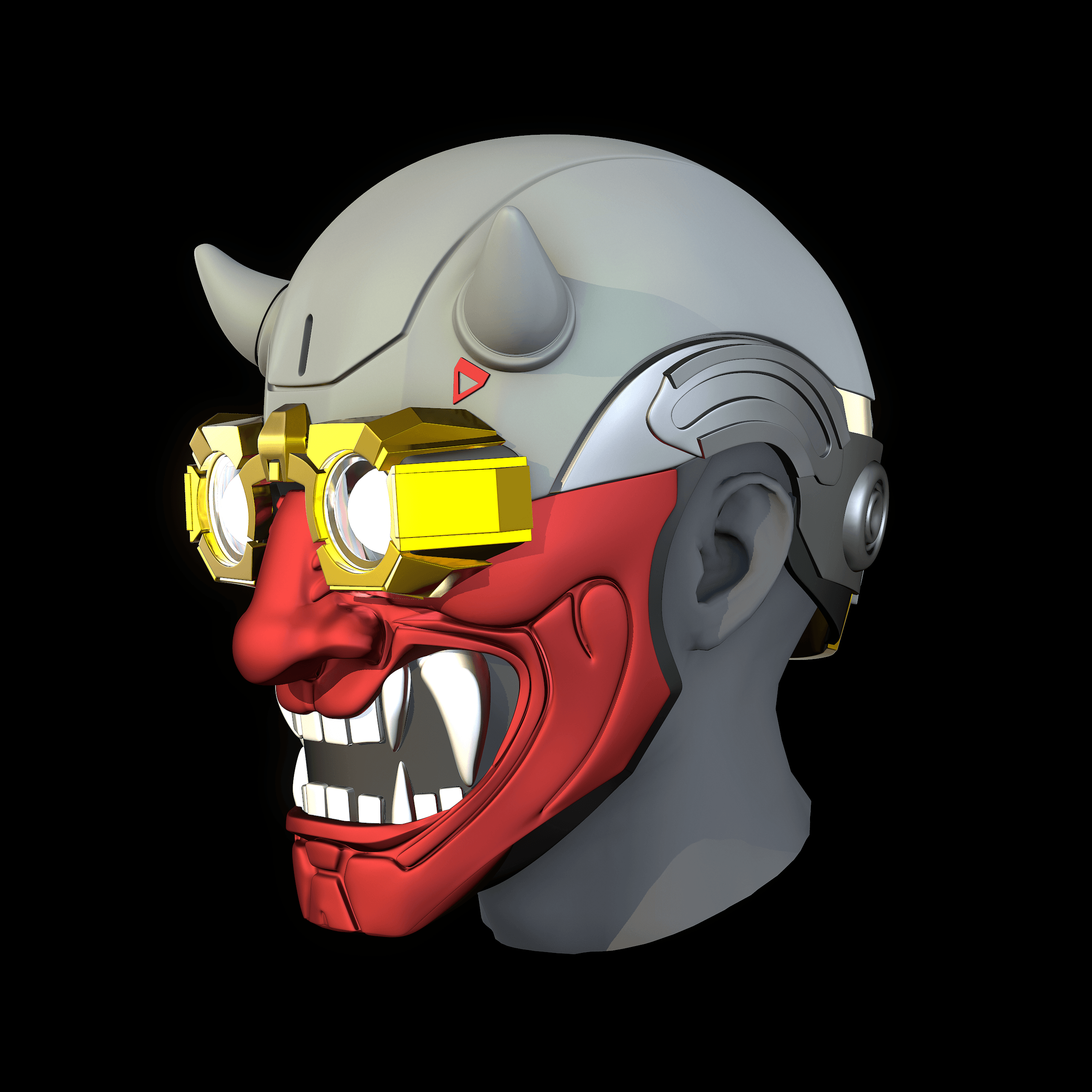 Octane Apex Legends El Diablo Mask 3d model