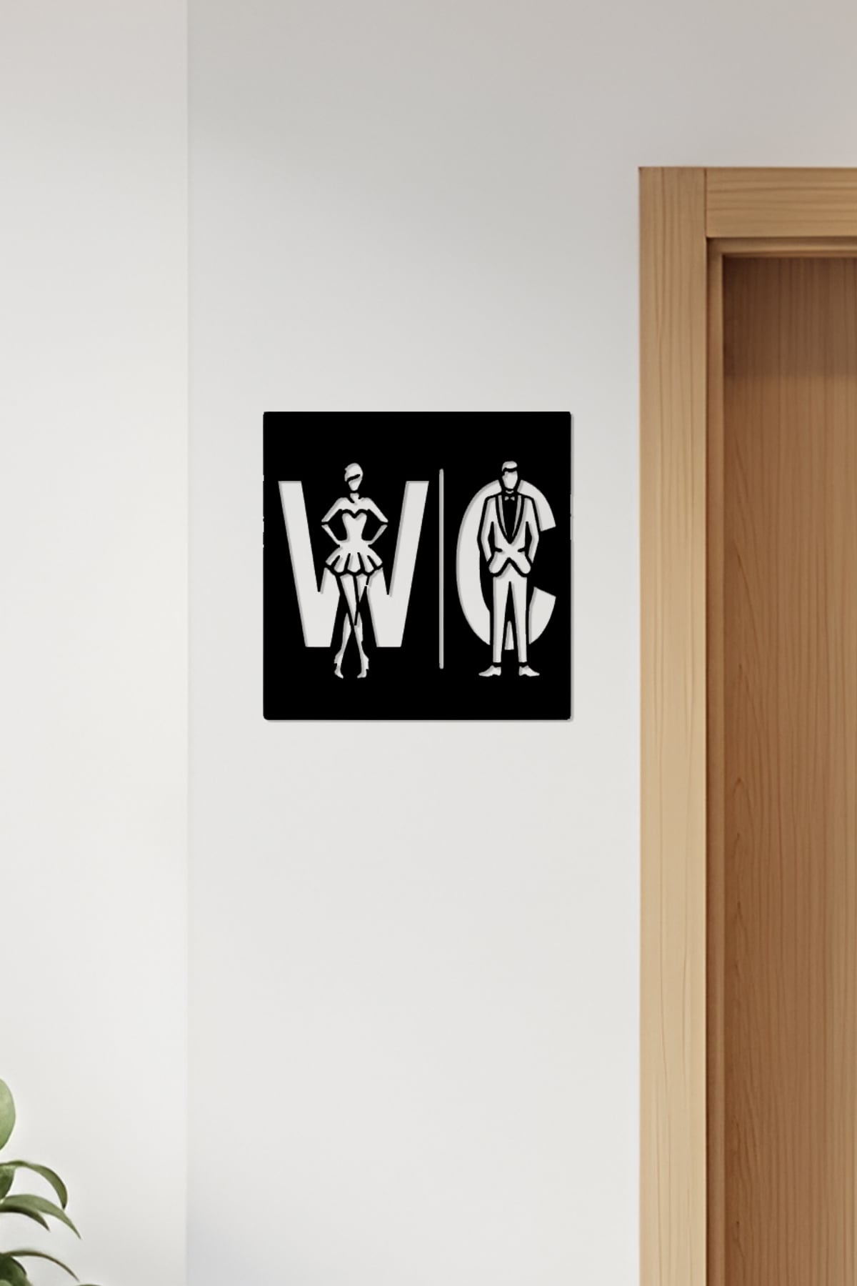 WC, Toilet Sign, Restroom 3d model