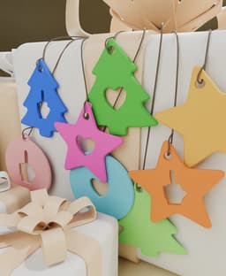 Fun Gift Tag Set 3d model