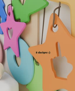 Fun Gift Tag Set 3d model