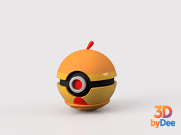 Scraggy Poke Ball 3d model