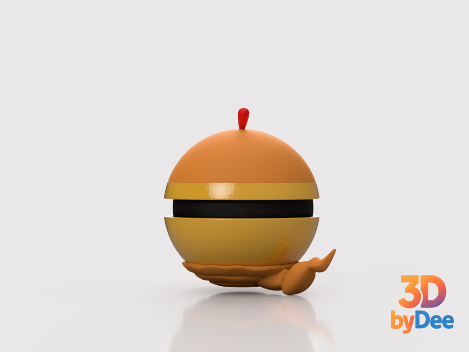 Scraggy Poke Ball 3d model