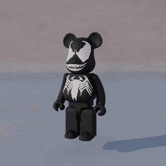Venom Bearbrick 3d model