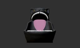 Scaredy Cat Candy Bowl 3d model
