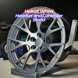 Hellcat Wheel Headset and Controller Stand 3d model